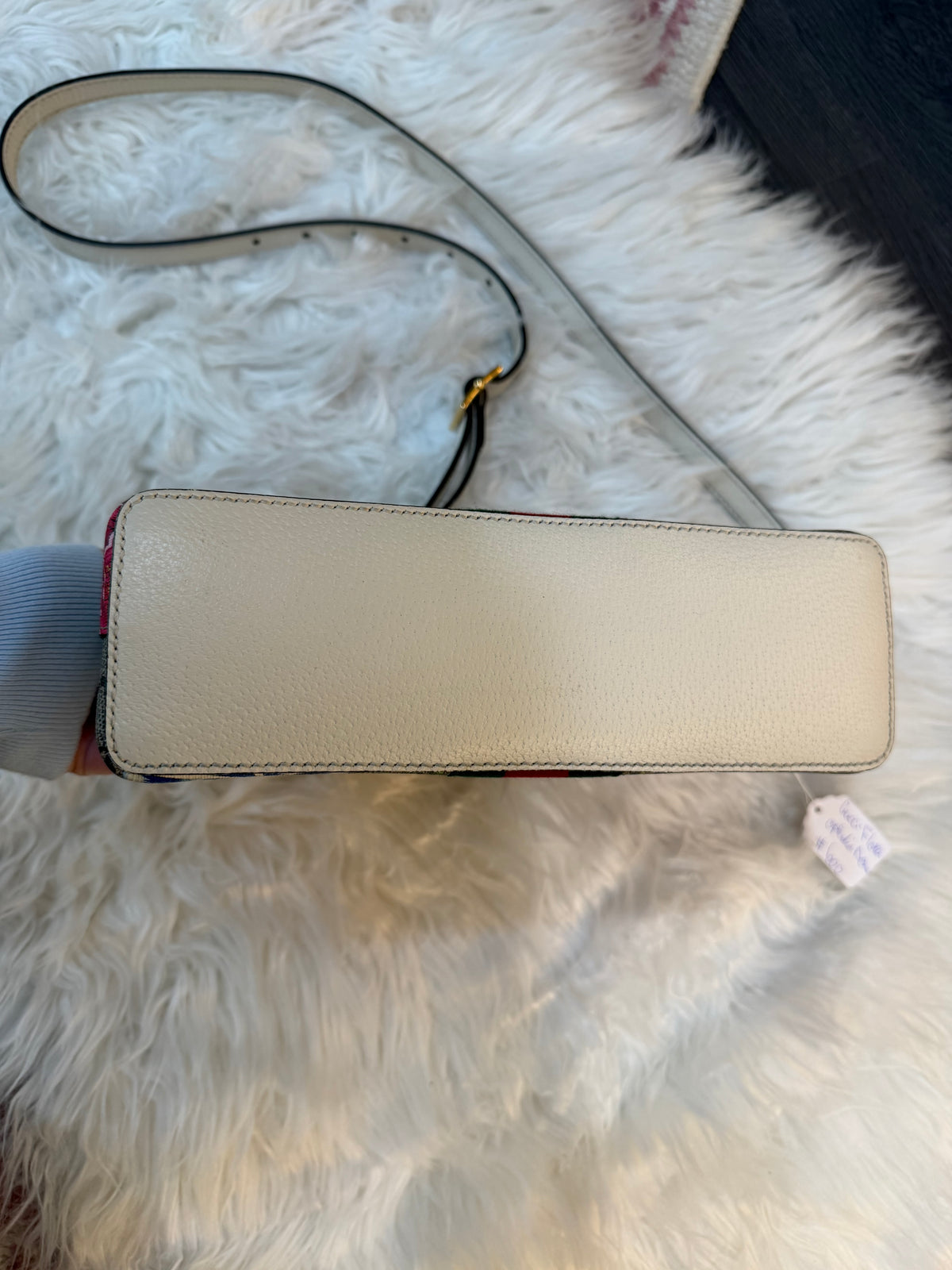 GUCCI OPHIDIA SMALL DOME CROSSBODY GG SUPREME FLORA CANVAS
