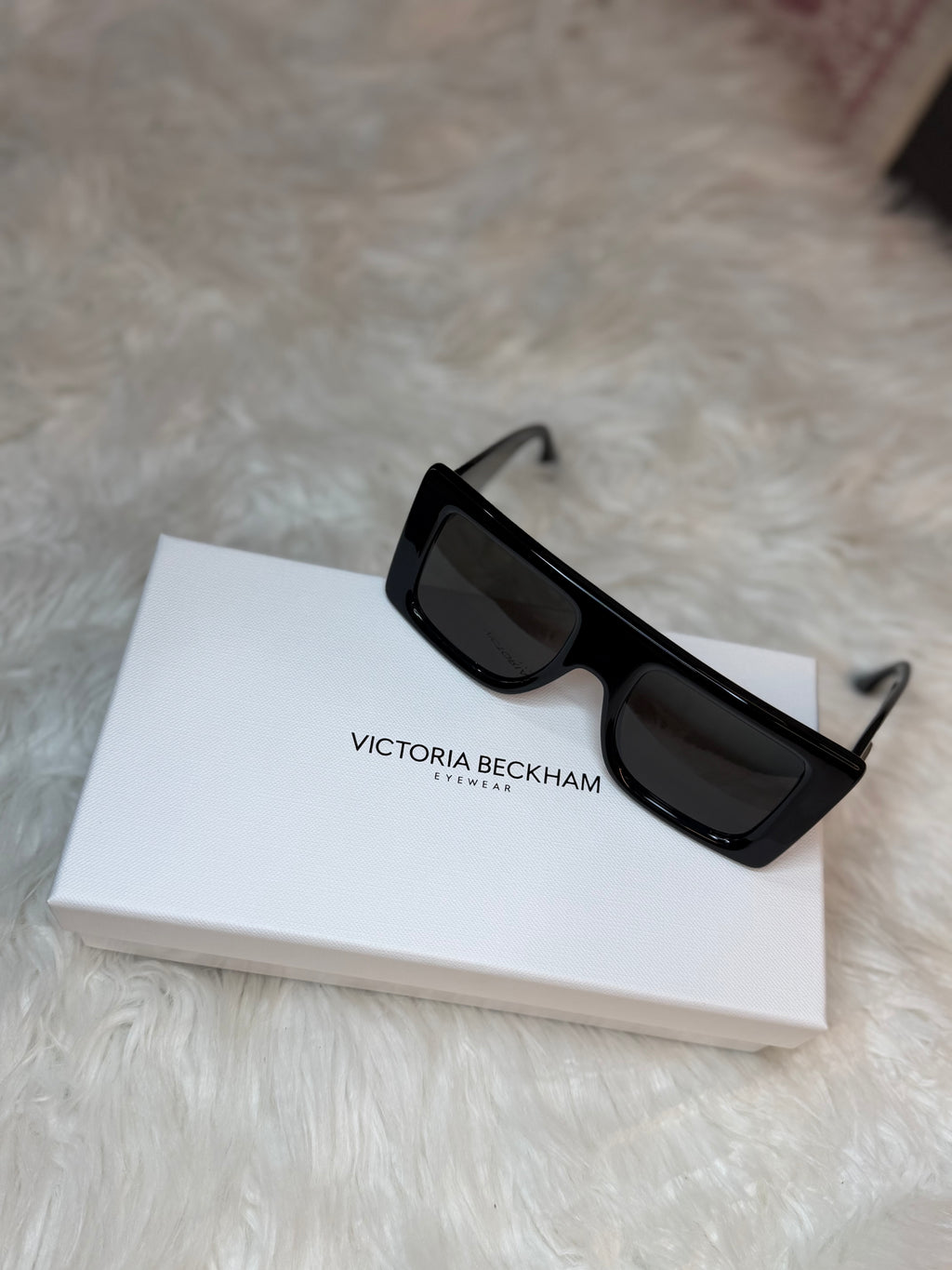VICTORIA BECKHAM B BUCKLE SQUARE SUNGLASSES