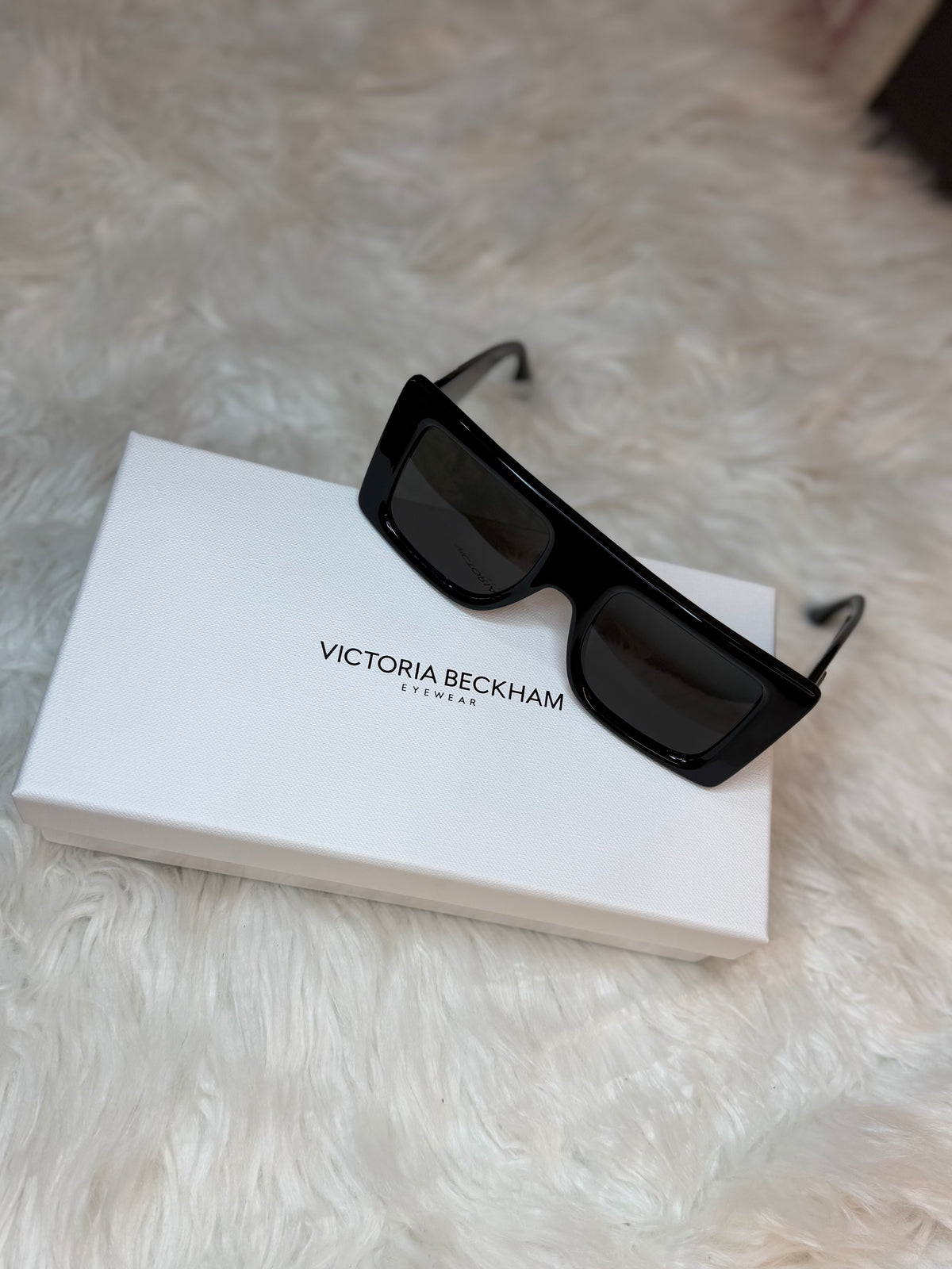 VICTORIA BECKHAM B BUCKLE SQUARE SUNGLASSES