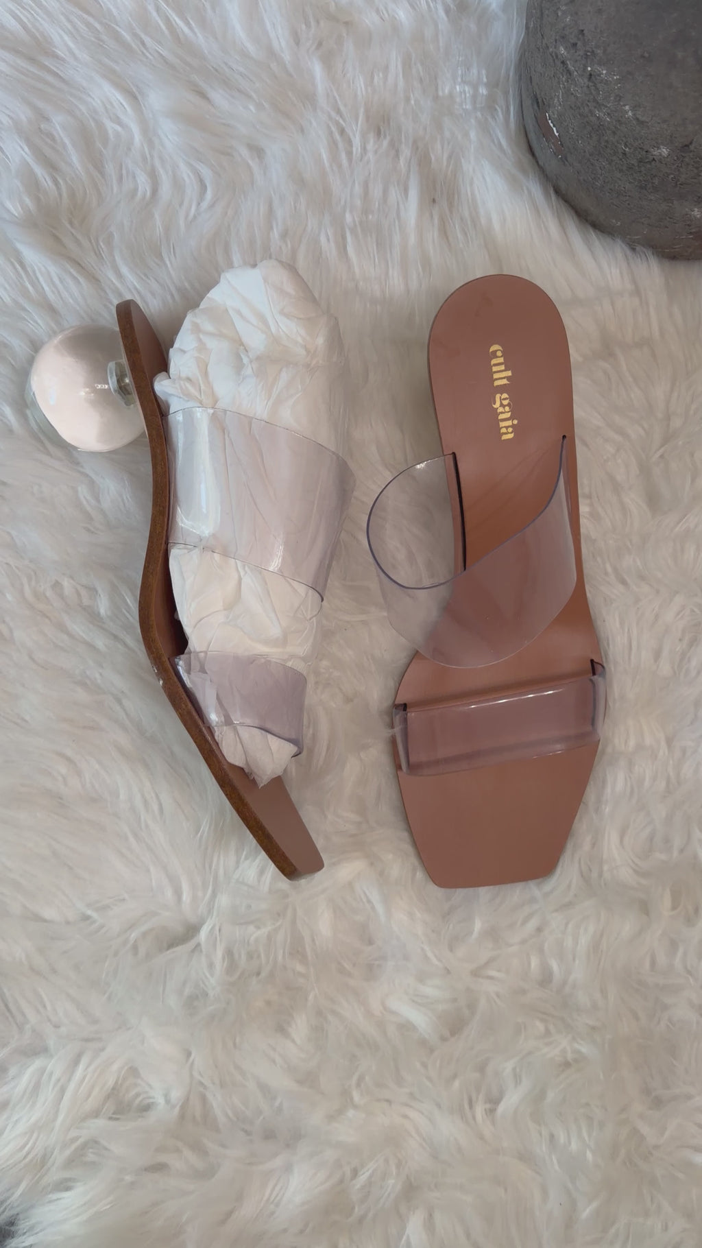 CULT GAIA CLEAR NHU SANDALS