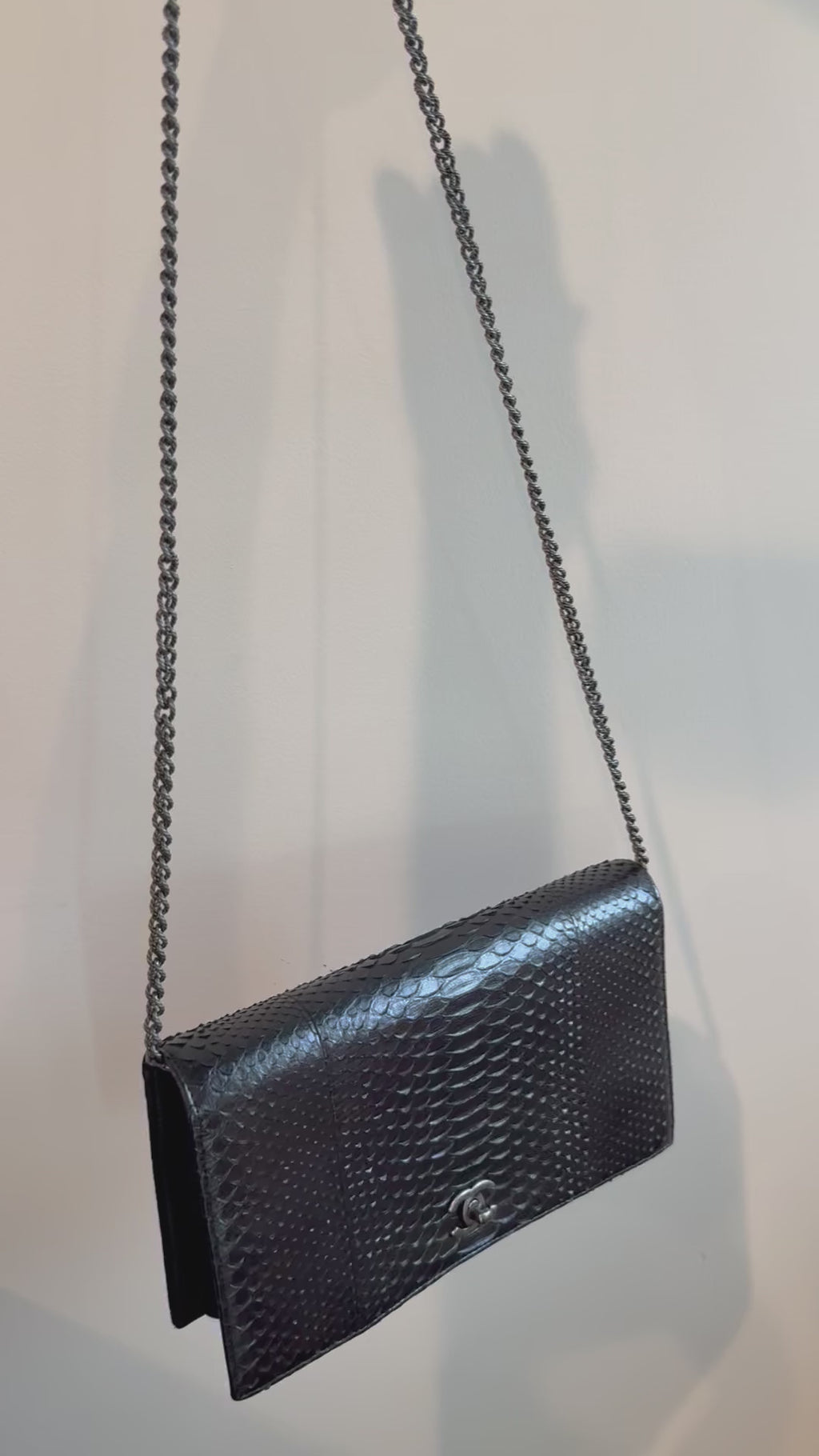 Chanel Python (Exotic) shoulder bag