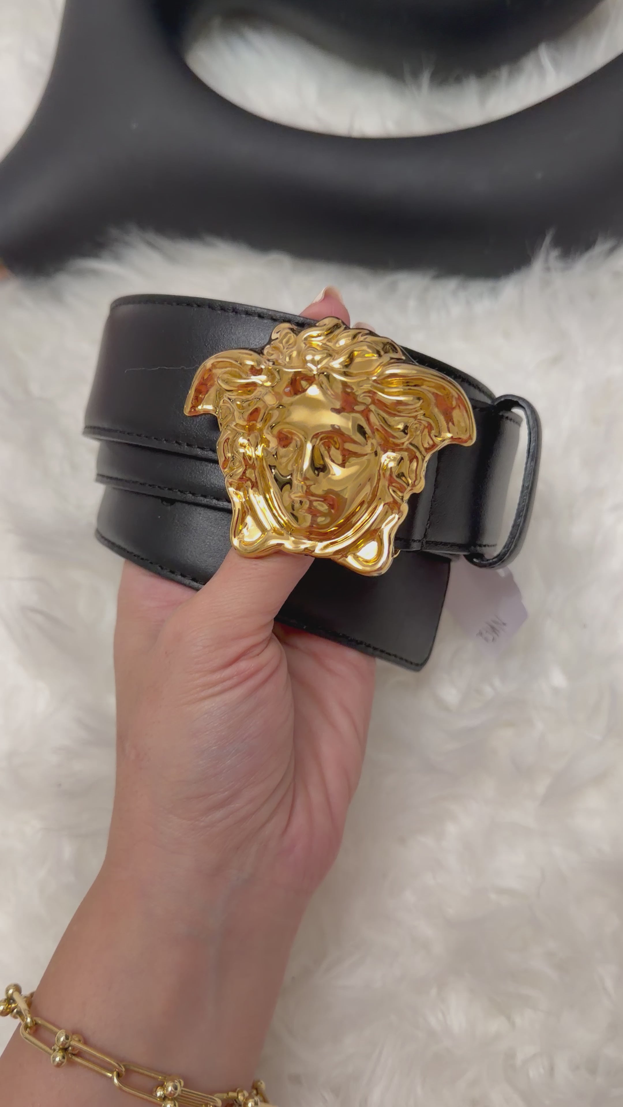 Versace Medusa head belt